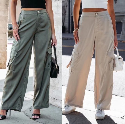 Fashionable Loose Fit Cargo Pants for Women" - EvolvedO